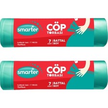Şanal Smarter 2 Li Battal Boy Çöp Torbası (Çöp Poşeti)
