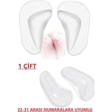aklow akyoleticaret Pediatrik Bebek Kız ve Erkek Çocuk Için Düz Tabanlık, Içe Basma Önleyici Silikon Ayak Desteği Ortez Tabanlık, Ark Desteği