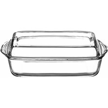 Kapaklı Dikdörtgen Fırın Kabı 33 x 19 cm
