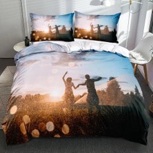 King Size Nevresim Takımı Romantik Aşk Nevresim Takımı Fermuarlı Nevresim Takımı Aldults Ço