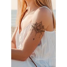 aklow akyoleticaret Lotus Mandala Kadın Geçici Dövmesi, Günlük, Plaj ve Kumsal Için