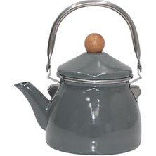 aklow akyoleticaret Gray Emaye Demlik Kettle Küçük 1.1 L
