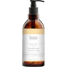 aklow akyoleticaret %100 Saf ve Doğal Kastil Sıvı Sabunu 250 ml | Mandalina & Yasemin Uçucu Yağlı | El, Yüz & Vücut Temizleyici