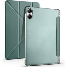aklow akyoleticaret Huawei Honor Pad X9 11.5 Inç Uyumlu Yeşil Kalem Bölmeli, Katlanabilir Standlı Uyku Modlu Kapak