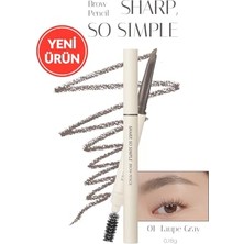 aklow akyoleticaret Ince ve Kalın Çizim Sunan, Fırçalı Kaş Kalemi Sharp So Simple Brow Pencil (01 Taupe Gray)