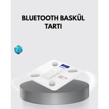 Bluetooth Akıllı Tartı – 8 Fonksiyonlu Dijital Baskül, 180 kg Kapasiteli