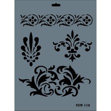 Sora Group Rich New Seri N-118 Stencil 35X25 cm