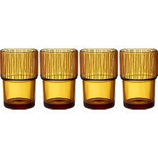 aklow akyoleticaret Kusintha Kahve Bardağı 12,5 cm 38 cl 4 Adet Amber
