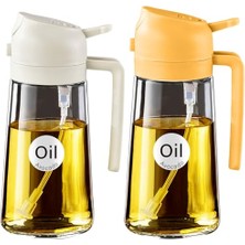 aklow akyoleticaret 2 Adet Zeytinyağı Dispenseri; Pişirme Için 2'si 1 Arada Yağ Püskürtücü, 470 ml Cam Yeşil Püskürtme Şişesi, Mutfak, Kızartma, Barbekü Için Gıda Sınıfı Dispenser ve Sprey