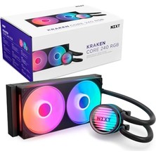 aklow akyoleticaret Kraken Core 240 Rgb RL-KR24C-B1 Siyah Işlemci Sıvı Soğutucu
