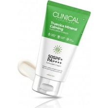 aklow akyoleticaret Mineral Spf 50 Truecica Hassas Ciltler Için Yatıştırıcı, Renkli Yüz Güneş Koruyucu Nemlendirici Pa++++ 50 ml