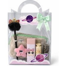Sevimli Yıldız Temalı Kırtasiye Seti/peluş Kalem Kutusu, Hb Kalem, Silgi, Washi Bantlar, Kalemt