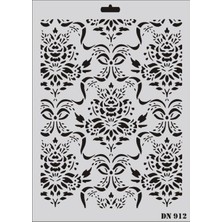Sora Group Rich Dantel Seri DN-912 Stencil 35X25 cm