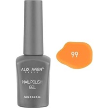 aklow akyoleticaret Sarı Kalıcı Oje 99-Yoğun Renk Veren Jel Oje 12 Ml-Nail Uv Gel Polish 99