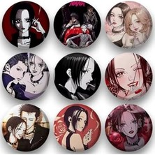 aklow akyoleticaret Anime Nana Osaki ve Ai Yazawa Temalı 44 mm Rozet Seti, 9 Adet