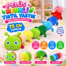 NW NessiWorld Peluş Renkli Tırtıl Yastık 75CM