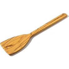 aklow akyoleticaret 12 Inç Zeytin Ağacı Spatula, Kavisli ve El Yapımı