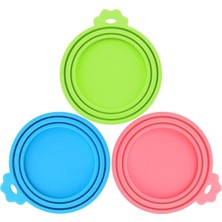 Evcil Hayvan Maması Kapakları 3 Paket Silikon Kapak Kapakları Köpek Kedi Islak Maması Için, Ev