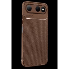 Ata Store Newface Tecno Spark 50 5g Auto Focus Karbon Kapak - Kahverengi