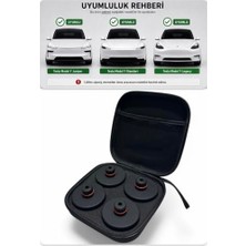 aklow akyoleticaret Li Parts Tesla Yeni Model Y Juniper ve Standart Model Uyumlu Premium Lift Takozu Güçlendirilmiş Versiyon; Doğal Kauçuk, Premium 4 Adet Takoz
