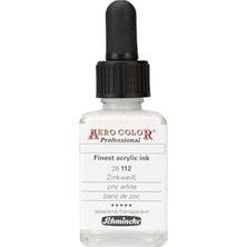 aklow akyoleticaret Aero Color Professional Çinko Beyaz 28 Ml, 28112023, Akrilik Boya ve Akrilik Mürekkep