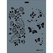 Sora Group Rich New Seri N-117 Stencil 35X25 cm