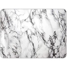 aklow akyoleticaret 10001501001 Beyaz Mermer Görünümlü Cam Kesme Tahtası, 20 cm x 30 cm