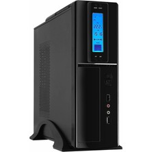 Şanal Frisby FC-S6040B Slim Tower Kasa, 2 x USB Port, 1 x Audio Set, Siyah