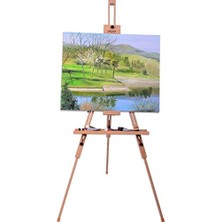 aklow akyoleticaret Heavy Duty Tripod Easel; Adjustable Beech Wood Artist Easel For Painting, Holds Canvas Up To 79 cm (31") High