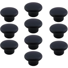 aklow akyoleticaret 10 Adet Bohem Siyah Mantar Kulp, Düğme Çekmece ve Mutfak Mobilya Dolabı Kulpu, Plastik