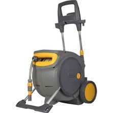 aklow akyoleticaret 100488H Tekerlekli 35 M Hortumlu Otomatik Geri Sarmalı Hortum Toplama Makara Seti