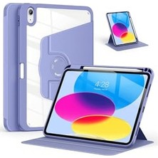 aklow akyoleticaret iPad Air 11 Inç 2024 M2 Çipli 6.nesil ile Uyumlu 360° Dönebilen Standlı Pino Tablet Kılıfı