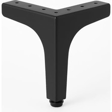 aklow akyoleticaret 17 cm Siyah Metal Dayanıklı Dekor Mobilya Ayağı Modern Tasarım Koltuk Sehpa Masa Tv Ünitesi Uyumlu