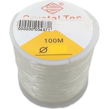 aklow akyoleticaret 0,7-1 mm Şeffaf Eesnek Misina Ip (100 Metre) (0,80 Mm)