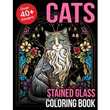 aklow akyoleticaret For Cat Lovers Women Stained Glass Coloring Book Cat Cat Lover Gifts For Women Cat Gifts For Cat Lovers Cat Gifts