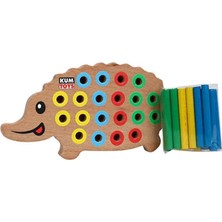 Nessi World KM5655 Ahşap Kirpi Bultak -Toys