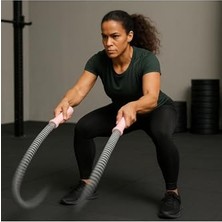 aklow akyoleticaret Cordless Battle Rope Fitness Çubuğu – Titreşimli Dalga Mekanizması – Kol, Omuz, Core Antrenmanı Çok Renkli Tek Ebat