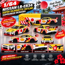 NW NessiWorld 1/64 Nissan LB-ER34 Super Silhouette Skylıne Suppaiman (Adet Fiyatıdır)