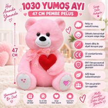 NW NessiWorld 1030 Yumoş Ayı 47 cm Pembe Peluş