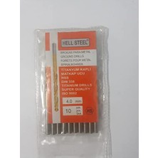 aklow akyoleticaret Titanyum Kaplama Hss Matkap Ucu 4 Mm, 20 Adet, Metal ve Ahşap Için