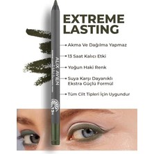 aklow akyoleticaret Uzun Süre Kalıcı Suya Dayanıklı Akma, Dağılma Yapmayan Yeşil Göz Kalemi - Extreme Khaki