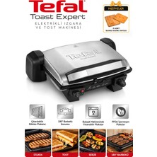 Tefal Toast Expert 1800W Tost ve Izgara Makinesi 4 Dilim Tost Et Tavuk Balık ve Sebze Için