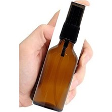 aklow akyoleticaret 2 Adet 30 ml Amber Renk Spreyli Boş Cam Şişe