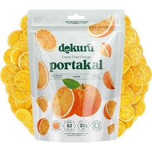 aklow akyoleticaret Freeze Dried Portakal - Dondurularak Kurutulmuş Çıtır Mor Portakal Meyve Cipsi - 20 G