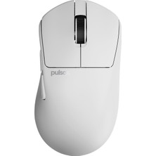 Şanal Pulsar Gaming Gears X3 Kablosuz Oyun Faresi, Ultra Hafif (1,76 OZ/50G), Hibrit Ergonomik, Optik Anahtar, 32000 Dpı, 750 Ips, Xs-1 Sensör, 8k Uyumlu (Mini, Beyaz)