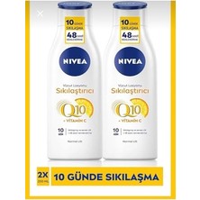 aklow akyoleticaret Sıkılaştırıcı Vücut Losyonu Q10 Vitamin C 250 Ml, 48 Saat Nemlendirme, 2 Adet