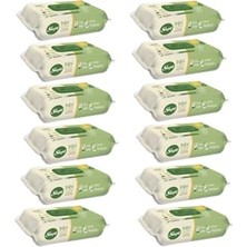 aklow akyoleticaret Doğal Organik Pamuklu Temizlik Havlusu 50 Yaprak 12'li Paket
