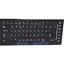 aklow akyoleticaret 300161 Türkçe Q Siyah Klavye Stickerı