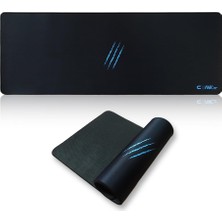 Şanal Soft 90X40CM Mikrofiber Yüzey - Kaydırmaz Kauçuk Zemin - 3mm Kalınlık - 360 Derece Dikiş - Kolay Temizlenebilir Xxl Mousepad