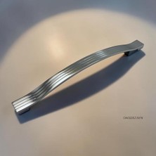 aklow akyoleticaret 5 Adet Akasya Çizgili Krom Dolap Kulpu – Alüminyum Modern Mobilya Kulpu (128 Mm; 160 Mm; 192 Mm; 224 Mm) (224 Mm)